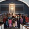 Group photo in the sanctuary.